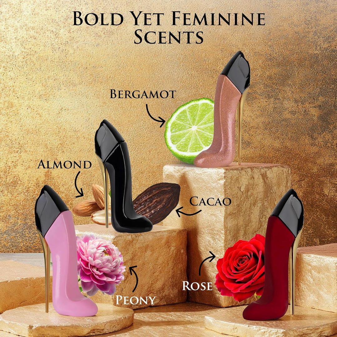 Nice Girl - Juego de 4 mini perfumes de regalo para mujer, fraganci...
