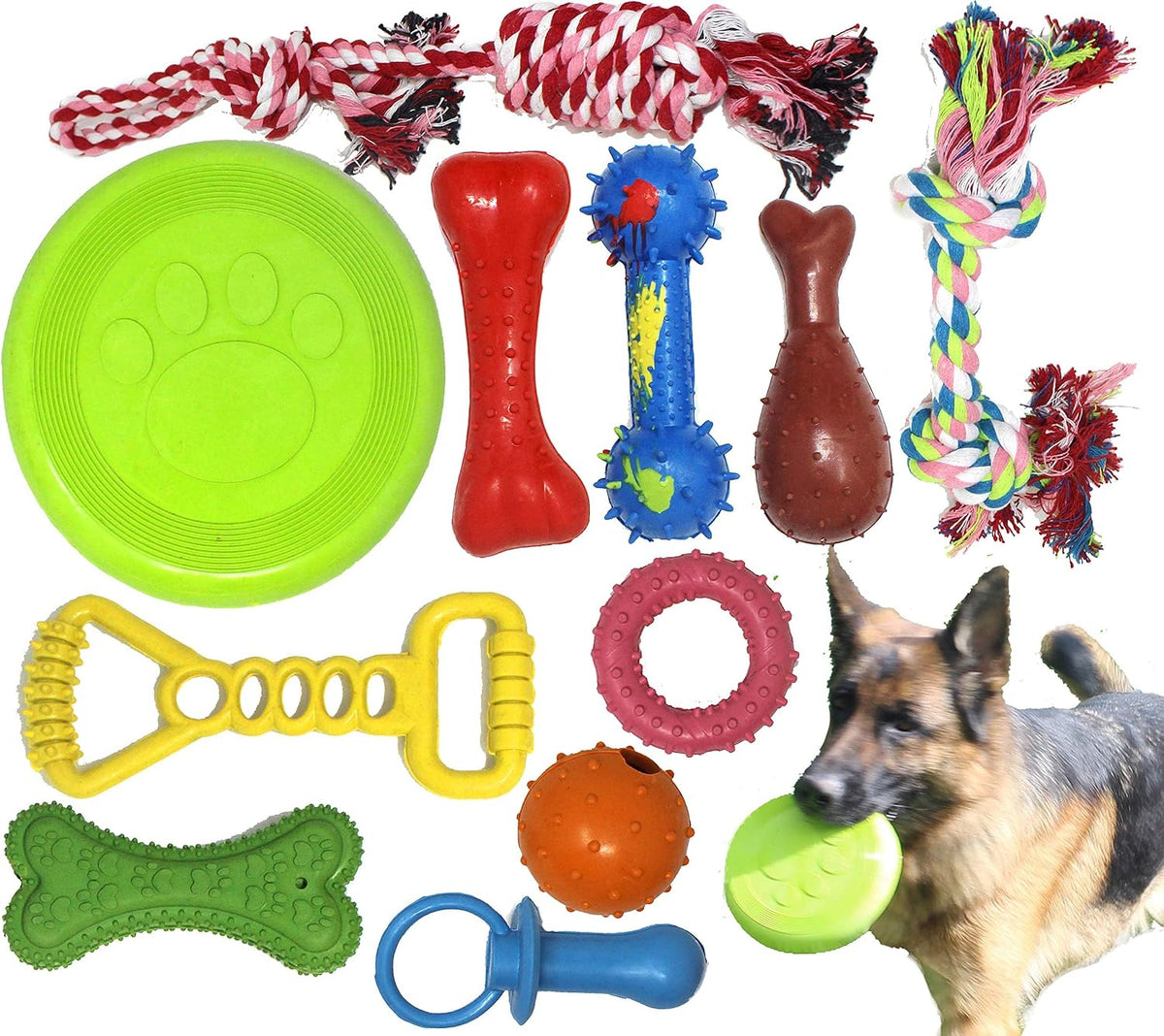 Jalousie, juguete de masticación de goma natural para juego interactivo, pelota de juguete, cuerda de goma, juego de valor para razas pequeñas a medianas, perro mestizo, cachorro
