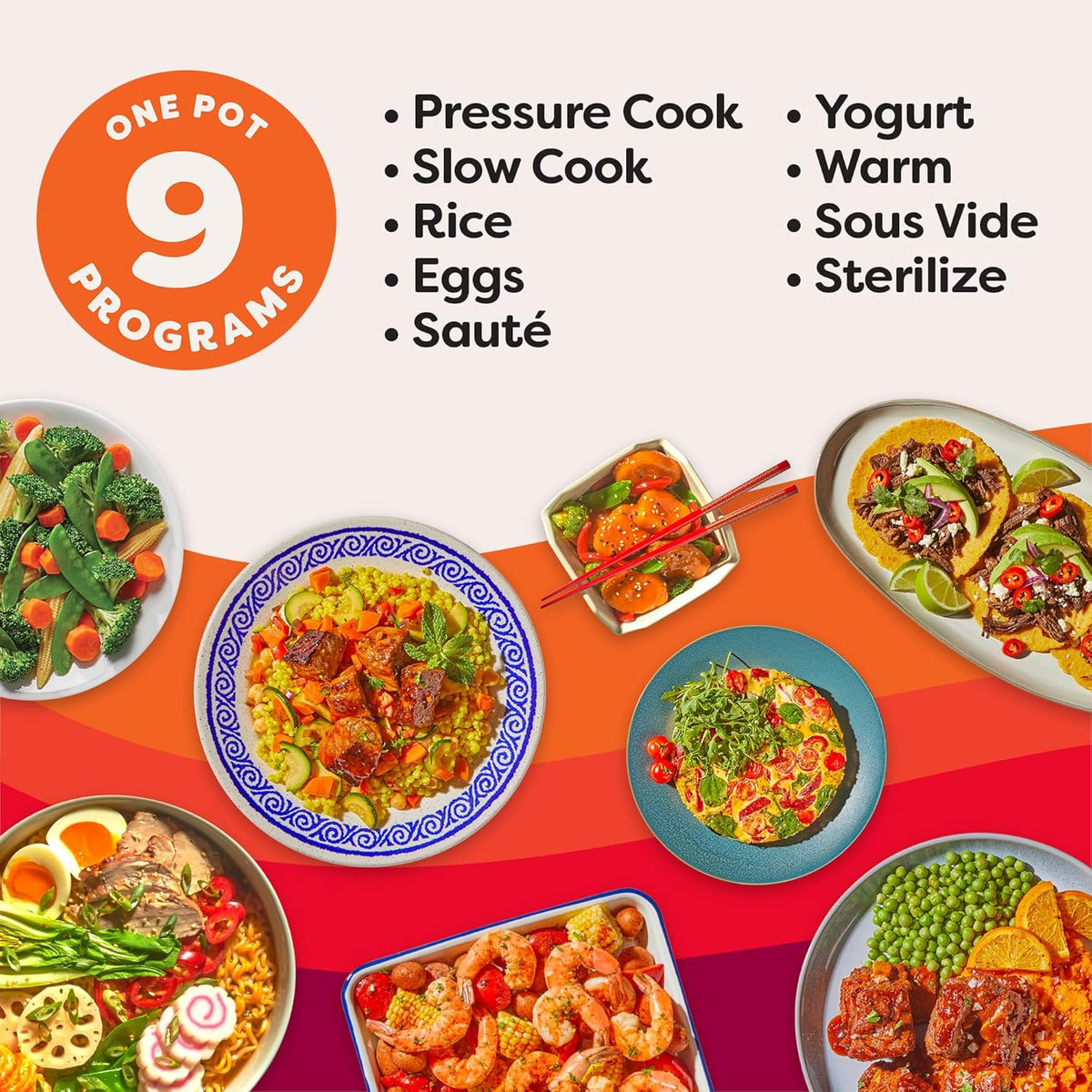 Instant Pot Duo Plus 6 Qt 9 in 1 Olla de presión multiuso programable, olla de cocción lenta, arrocera, yogurtera, vaporera, para hervir huevos, sofreír, calentar y esterilizar