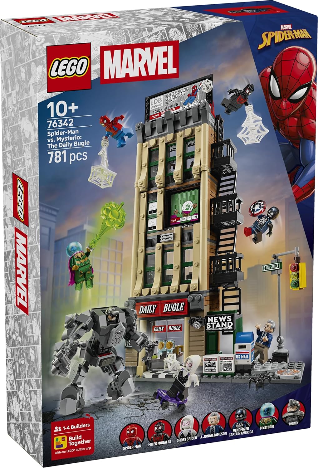 LEGO 76342 Marvel Spider-Man vs. Mysterio: Bloques de regalo de cum...