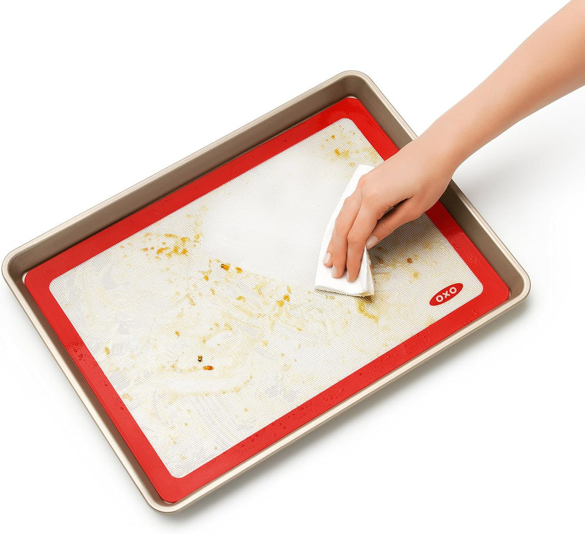 OXO Good Grips - Alfombrilla de silicona para hornear, 11.5 pulgadas x 16.5