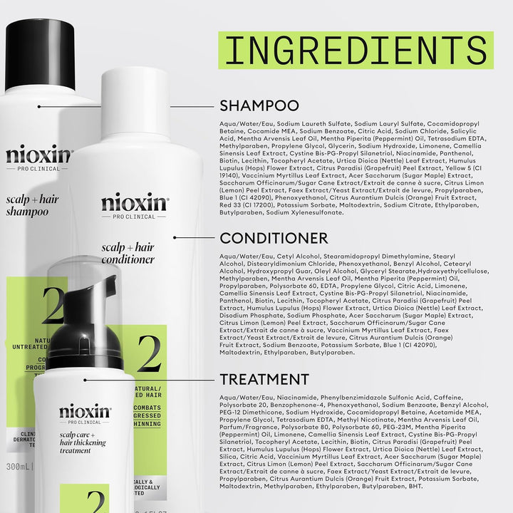 Nioxin Kits de sistema, limpia, acondiciona, hidrata el cuero cabel...