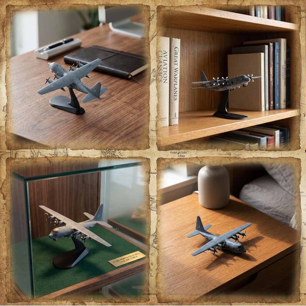 Aviones de fundición a presión AC-130U Gunship Modelo 1/200 Escala