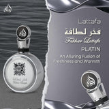 Lattafa Fakhar Platin \u2013 Cítrico, picante, aromático, amaderado...