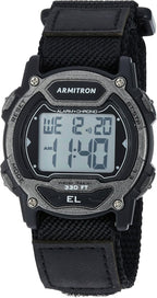 Armitron Reloj deportivo unisex con cronógrafo digital con correa de nailon, 45-7004