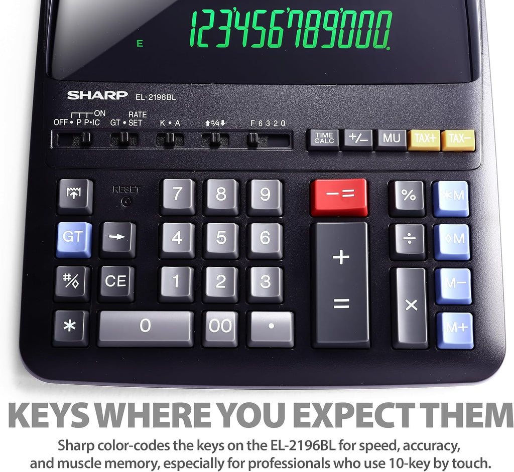 Sharp EL2196BL calculadora de funcionamiento estándar