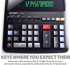 Sharp EL2196BL calculadora de funcionamiento estándar