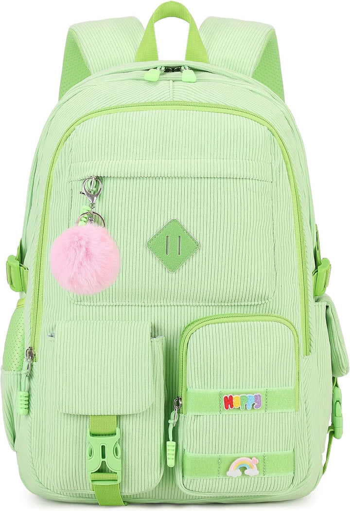 BLUWEI Mochila para computadora portátil para niñas, bolsa de pana...