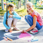 feela Paquete de 168 tizas para acera, juego de tizas para acera para niños, a granel, ideal para niños y familias, pintura en acera, pared, escuela, entrada, pizarra y patio de recreo, 14 colores