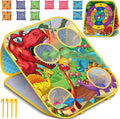 Juego de Lanzamiento de Bolsa de Frijol para Niños - Tablero Cornhole para Exterior, Juguetes para Totttos - Actividades de Fiesta, Carnaval, Exterior, Patio, Jardín, Playa, Césped, Juegos para Niños, Niñas, Edad 3 4 5 6 7 8 Años, Regalos de Cumpleaños
