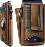 Airtag - Cartera para hombre con clip para dinero, 9 tarjetas, con