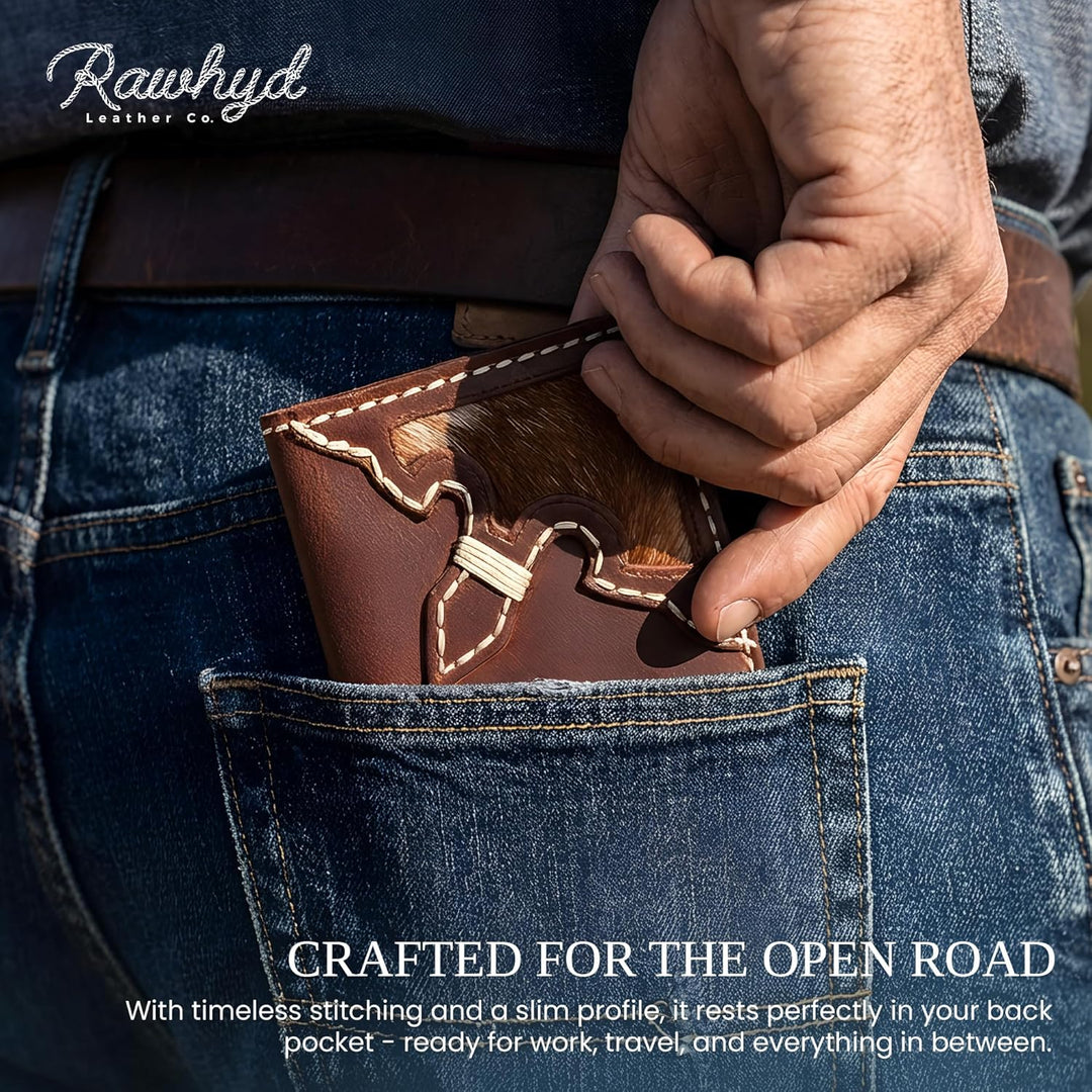 RAW HYD Cartera larga para hombre \u2013 Cartera de vaquero de rode...