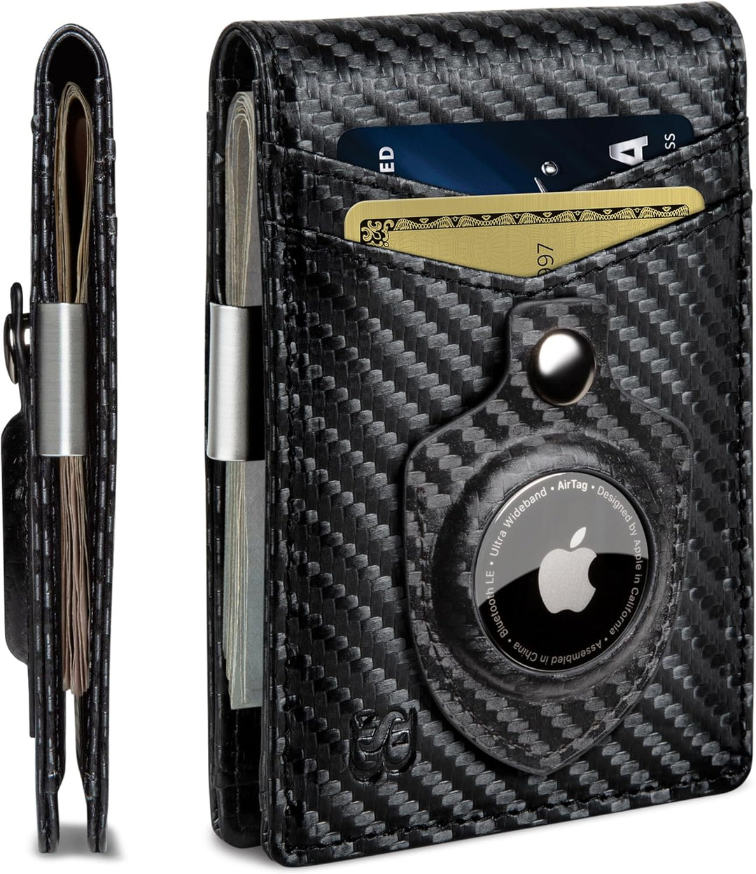 SERMAN BRANDS Money Clip Wallet - Mens Wallets slim Front Pocket RF...
