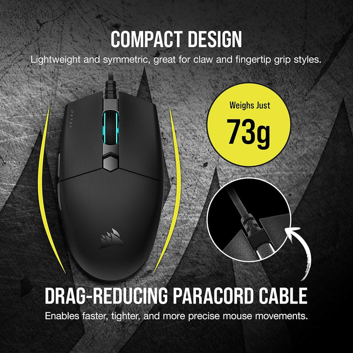 Corsair KATAR PRO XT Ratón para juegos FPS ultraligero con cable, 1...