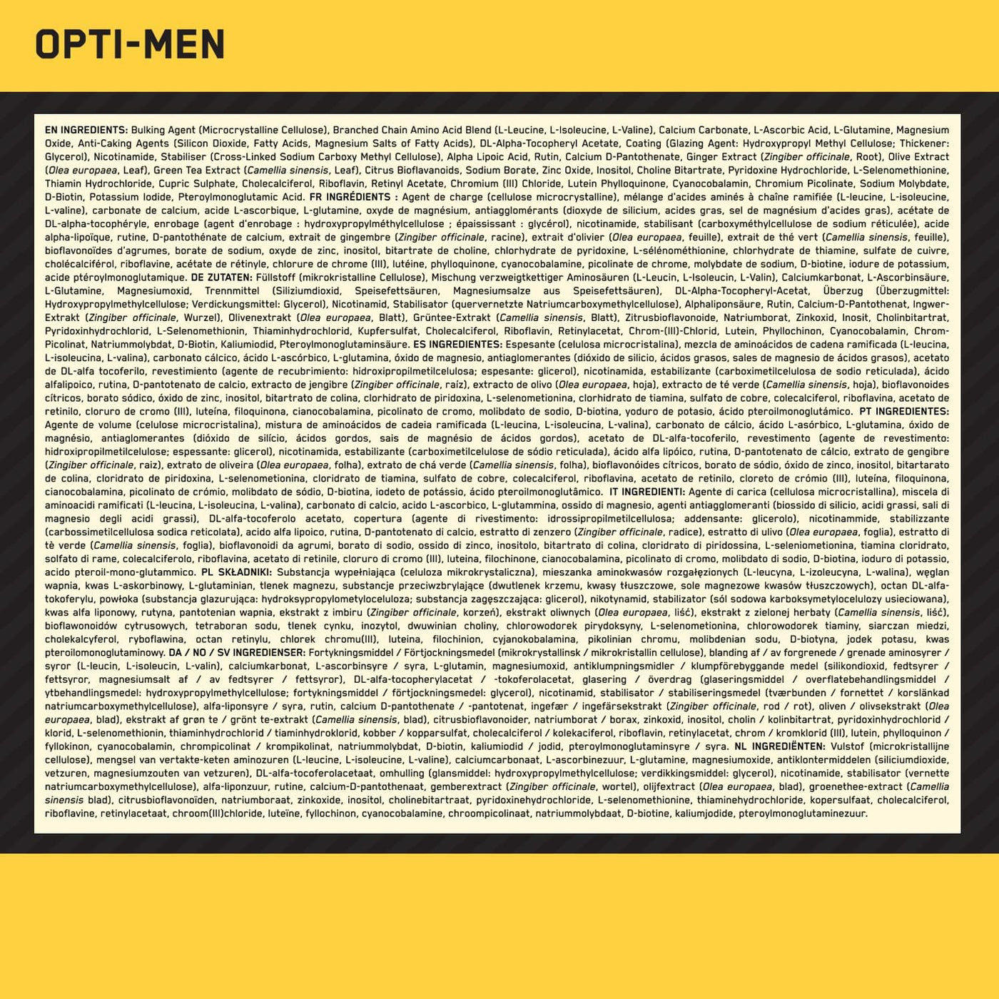 Optimum Nutrition Opti-Men - Tabletas multivitamínicas paquete de 9...
