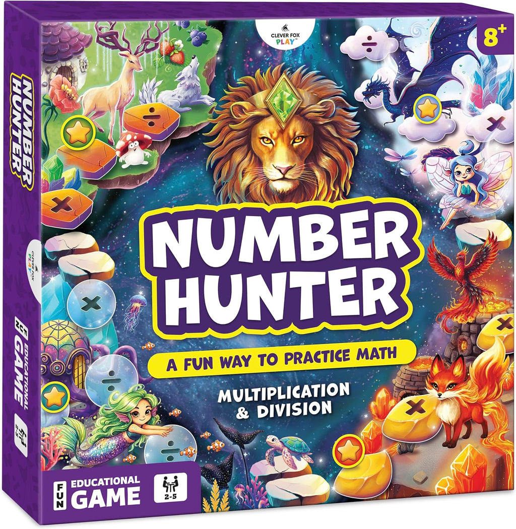 Number Hunter - Juego de mesa de multiplicación y división matemáticas para