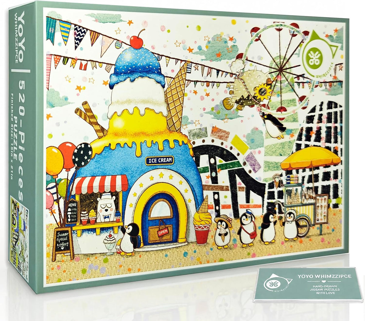 Penguin Story - Verano Diversión Helado de Temporada Rompecabezas de 520 Piezas para Adultos