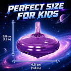 Tops giratorios LED intermitentes para niños, recuerdos de fiesta a granel y premios de aula (Galaxy - 100 piezas)