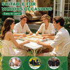 Juego completo de mahjong americano de 1.2 pulgadas de 166 azulejos – Juego completo de viaje con bonitos azulejos Mah Jongg para principiantes, adultos, personas mayores, mini mahjong