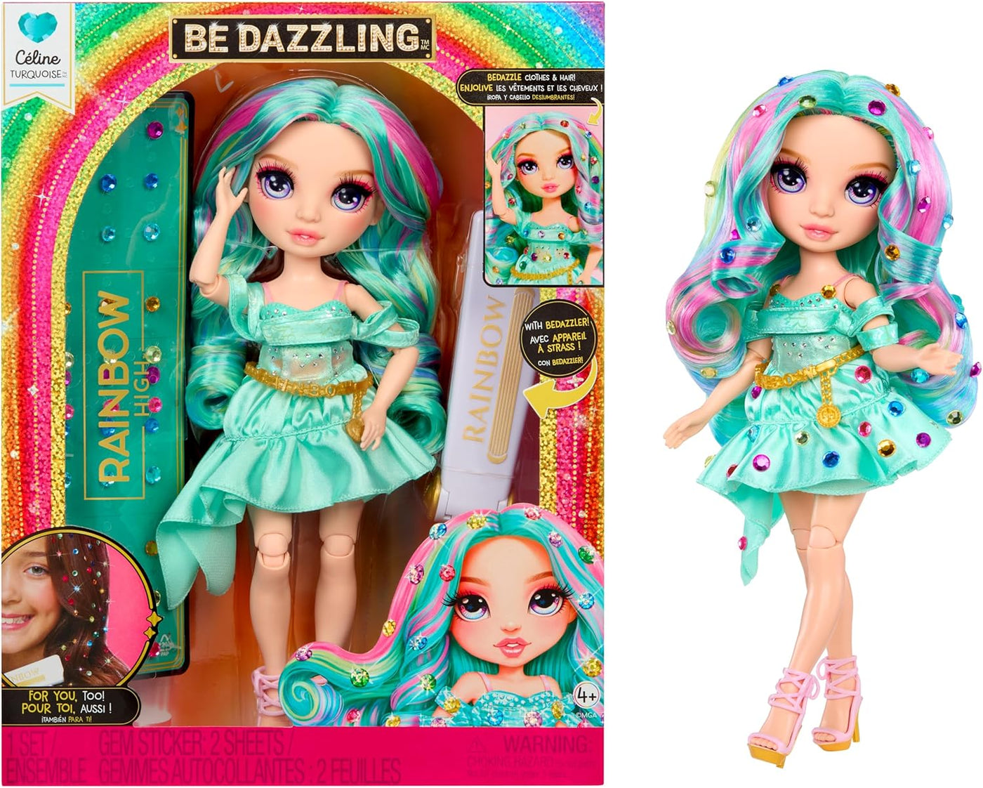 Rainbow High Be Dazzling Fashion Dolls - Celine Turquesa