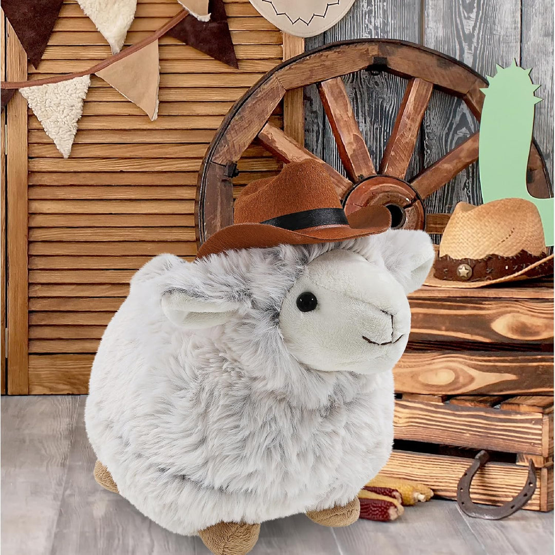 DolliBu Sombrero de vaquero de oveja súper suave con