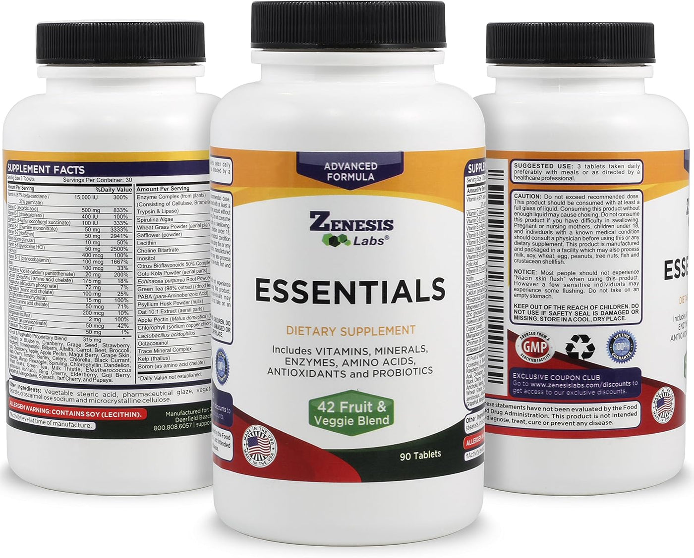 Zenesis Labs Essentials, una multivitamina natural y rica en nutrie...