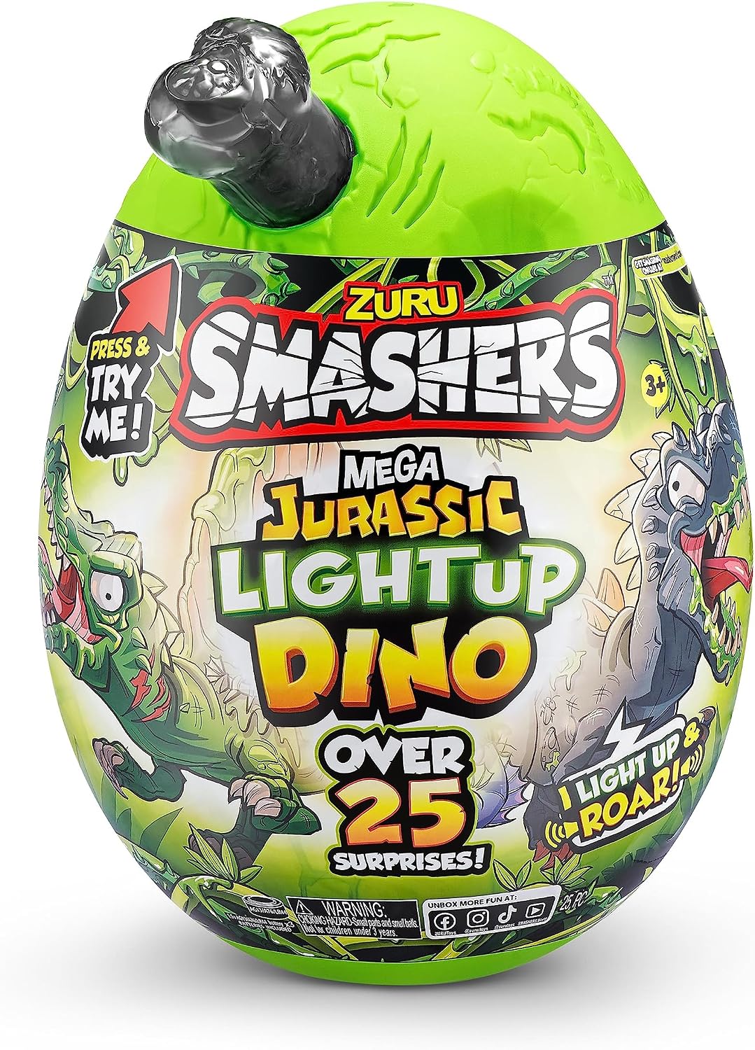 Smashers Mega Jurassic Light-Up Egg