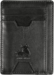BULL GUARD Cartera delgada de piel con bloqueo RFID para hombre con...