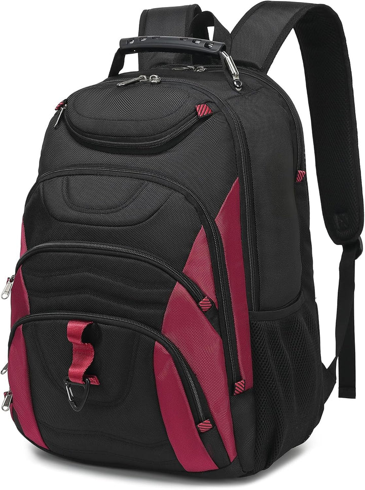 Mochila para laptop Boavan para hombres (Negro, 15.6), Elegante