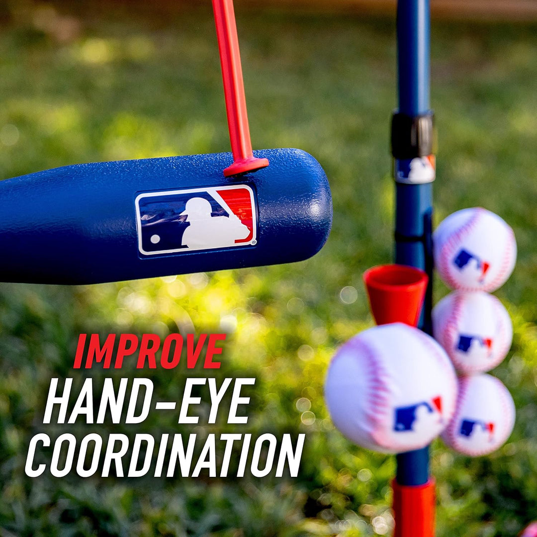 Franklin Sports Grow-with-Me - Soporte de bateo de béisbol para niñ...