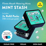 Flintts Mints Mint Stash - Mentas deliciosas sin azúcar para alivio...