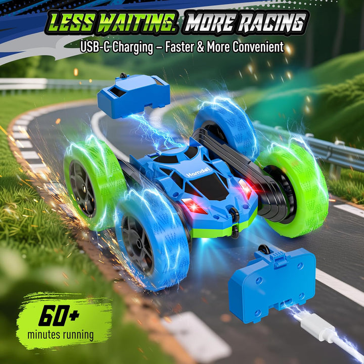 Hamdol Auto RC mejorado para niños, vehículo de acrobacias de doble...