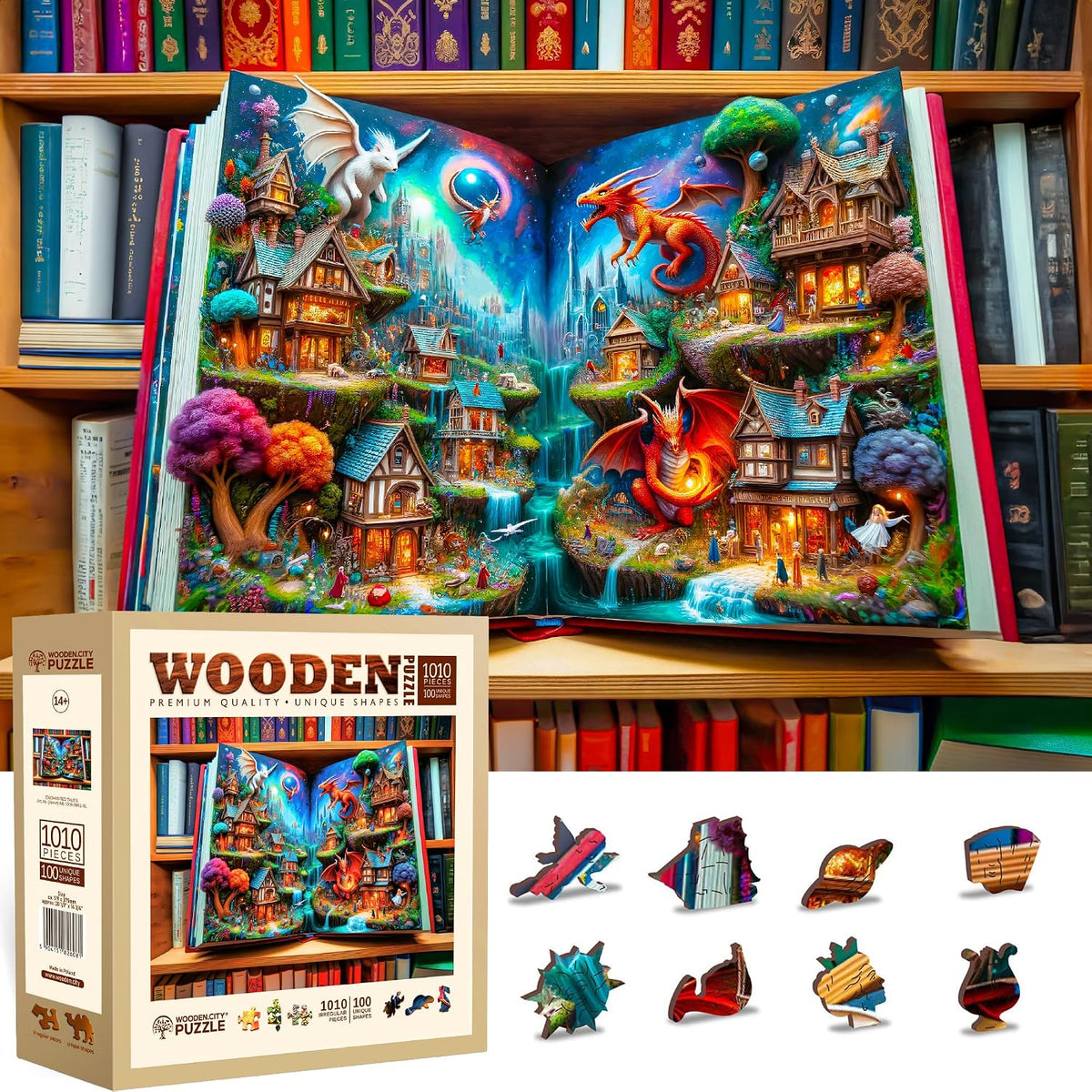 WOODEN.CITY - Rompecabezas de madera para adultos, 1010 piezas