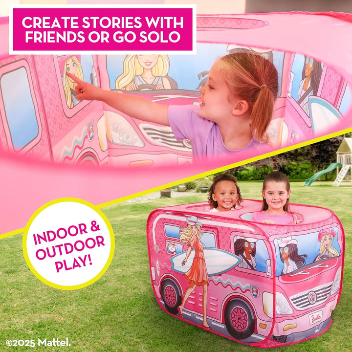 Barbie Coastal Cowgirl Camper - Tienda de campaña emergente para ni...