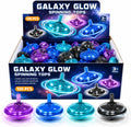 Tops giratorios LED intermitentes para niños, recuerdos de fiesta a granel y premios de aula (Galaxy - 100 piezas)