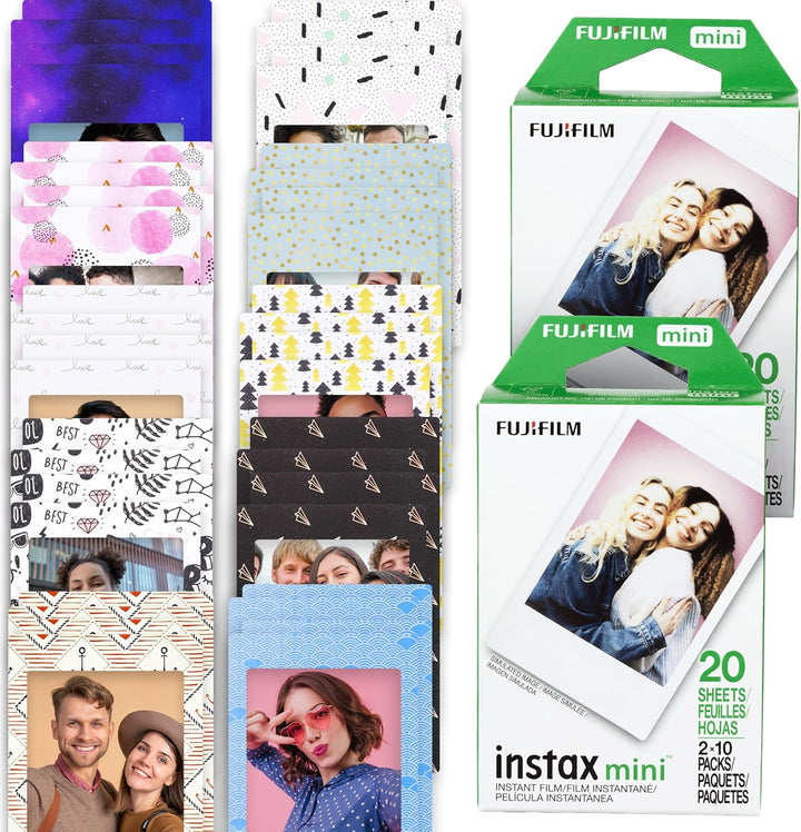 Fujifilm Película Instax Mini (40 hojas), dos paquetes individuales...