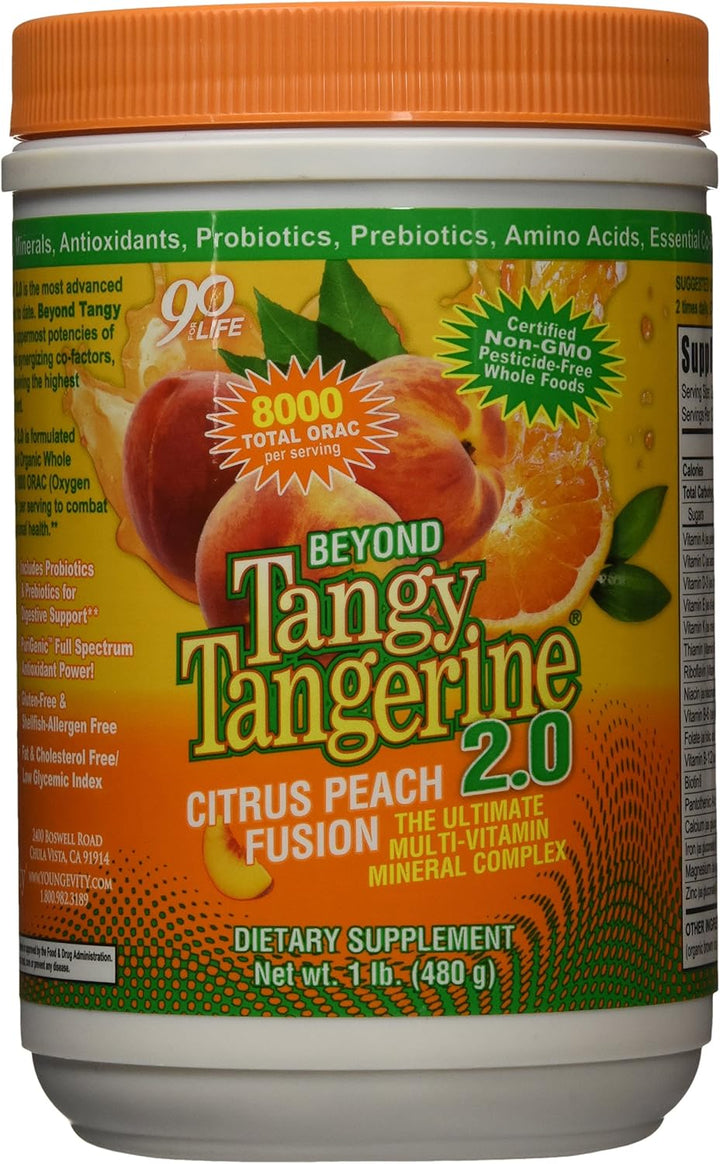Youngevity Beyond Tangy Tangerine 2.0 Citrus Peach Fusion Complejo...