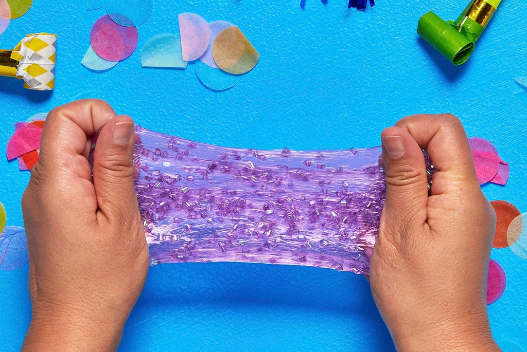 Elmer's Gue - Kit de slime prefabricado, paquete de fiesta, incluye divertidos complementos únicos, 20 unidades