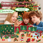 Calendario de Adviento 2026, adornos de Navidad, juego de construcción compatible con Lego, campanas colgantes, corona de Papá Noel, pan de jengibre, reno, 12 modelos