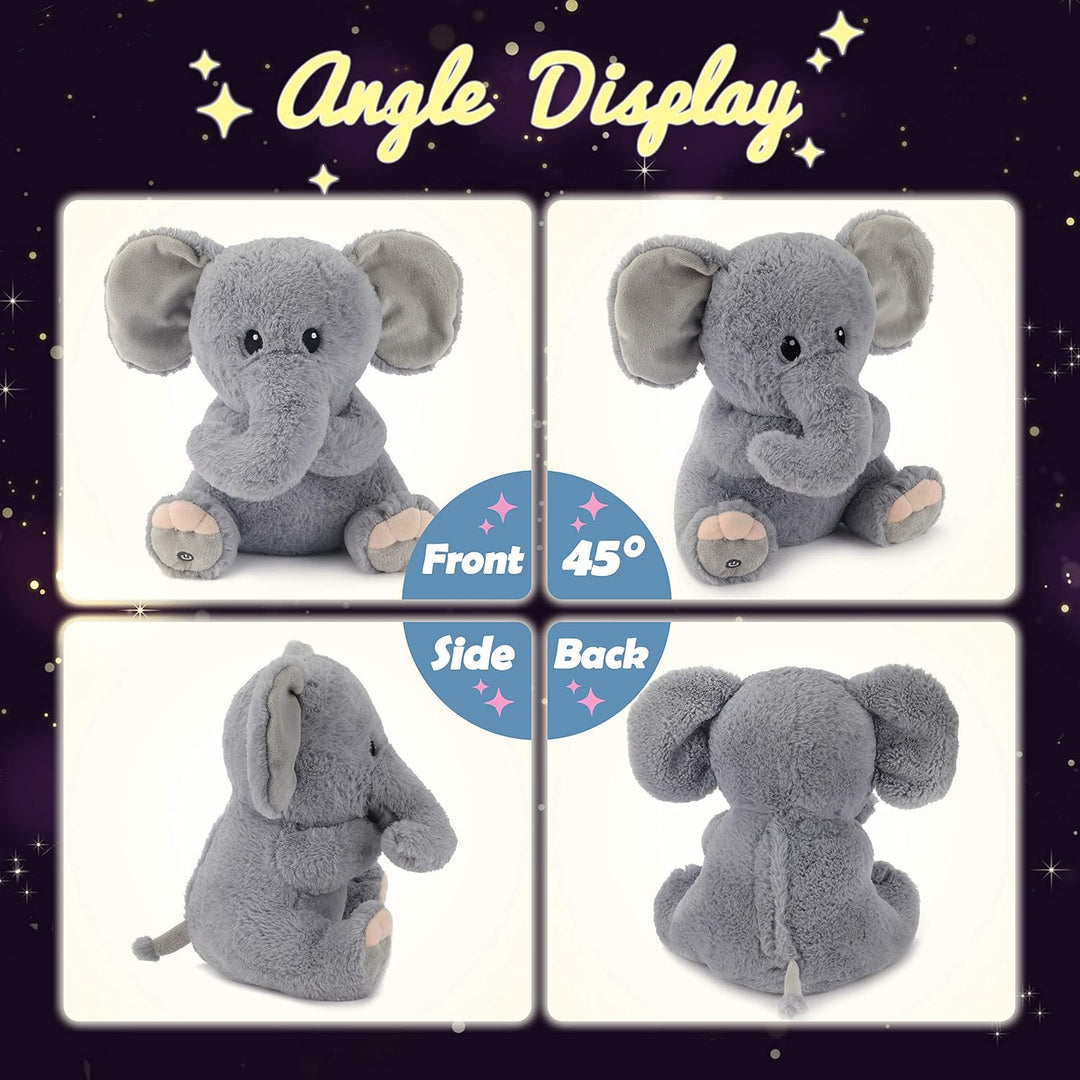 Hopearl Elefante de peluche con luces LED, flexible, con luces de n...