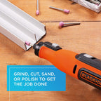 Beyond by BLACK+DECKER - Herramienta giratoria 8 V MAX* con kit de accesorios, versátil, inalámbrica, 35 piezas (BCRT8K35APB)
