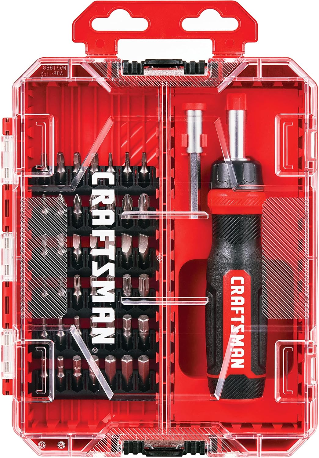 CRAFTSMAN DESTORNILLADOR RATCHETING 44PC (CMHT68017), rojo