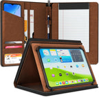 KHOMO Funda universal Padfolio – Organizador de tablet con soporte para bloc de notas – Compatible con iPad de 10ª/11ª generación, iPad Pro 11, iPad 7/8/9 (10.2 pulgadas, 10.9 pulgadas, 9.7 pulgadas)