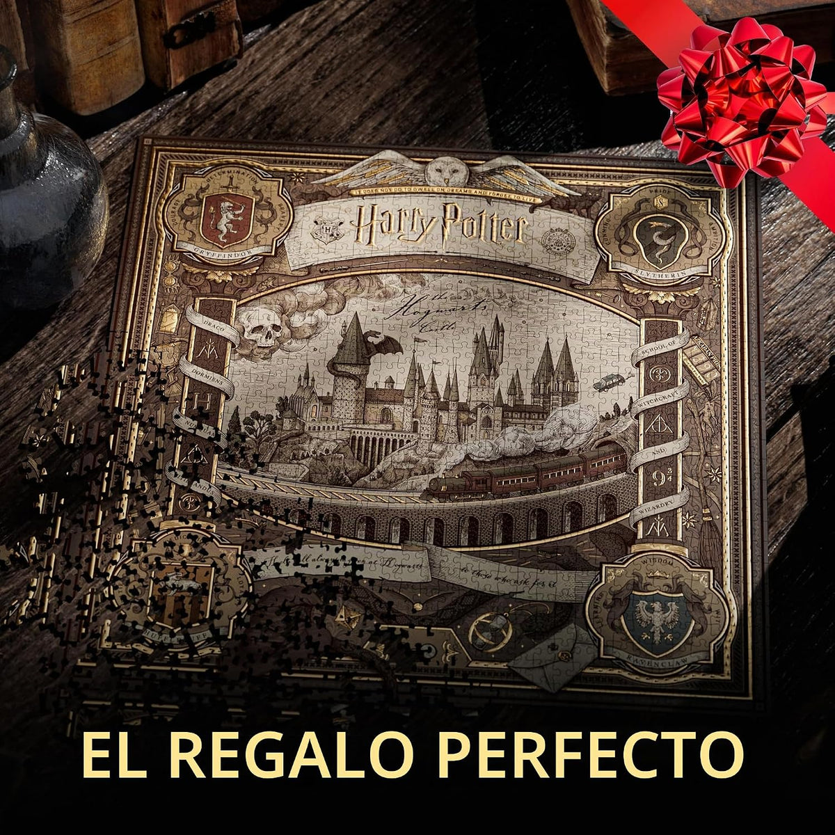 theory11 Rompecabezas de Harry Potter - Rompecabezas de 1,000 piezas - Mercancía y coleccionables oficialmente licenciados de Harry Potter - Ajuste de precisión y calidad premium - Rompecabezas de