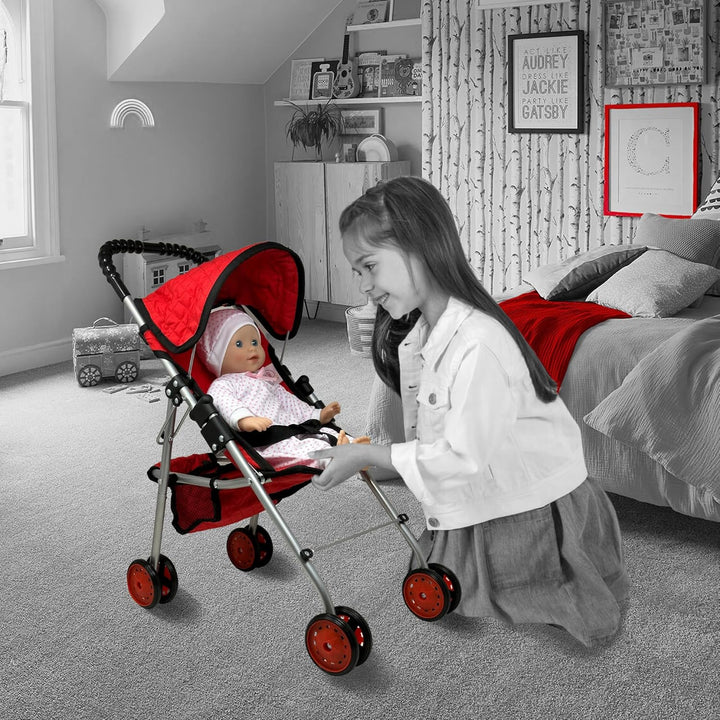 The New York Doll Collection My First Doll Stroller con Canasta, Co...