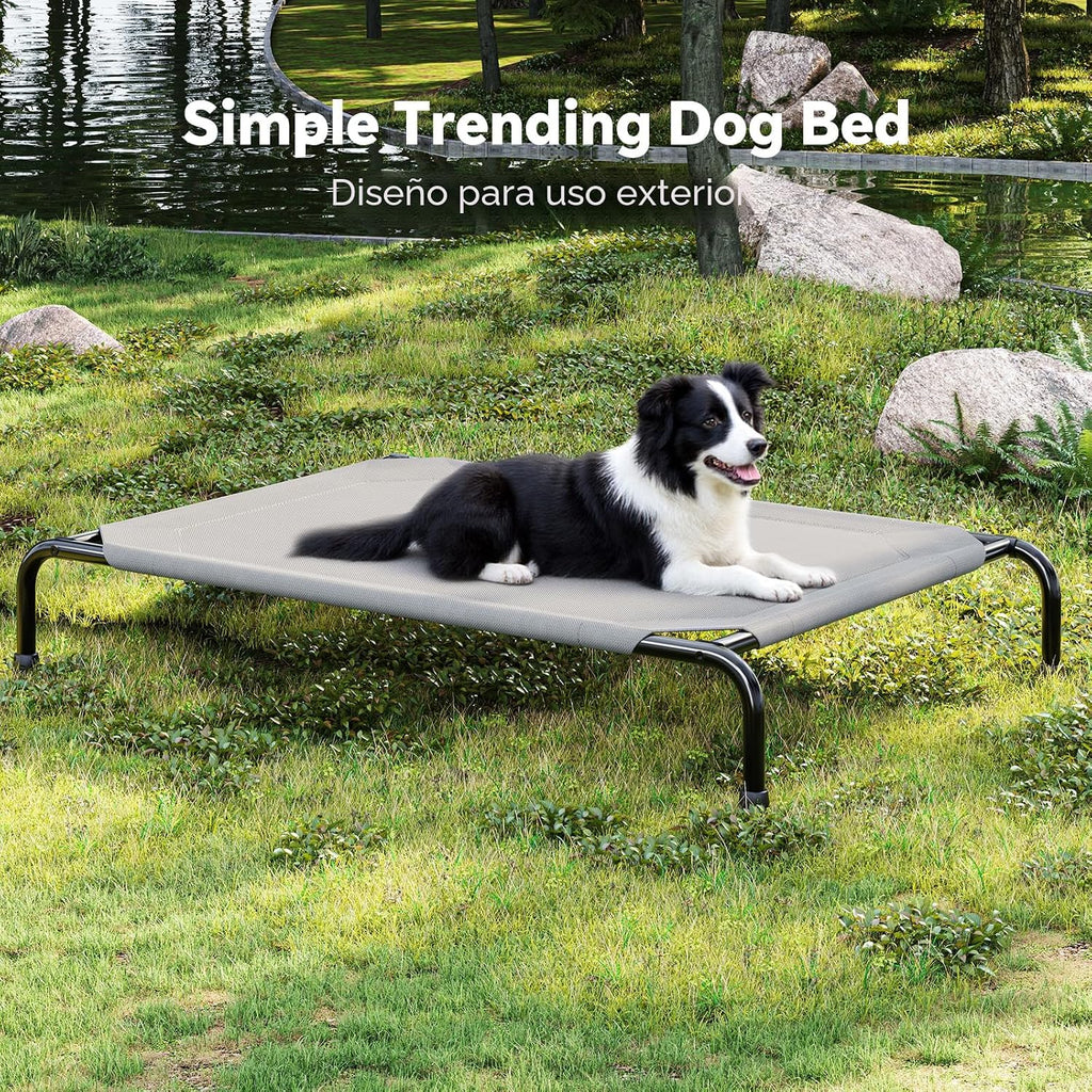 Simple Trending Cama elevada para perros grandes, cuna impermeable para