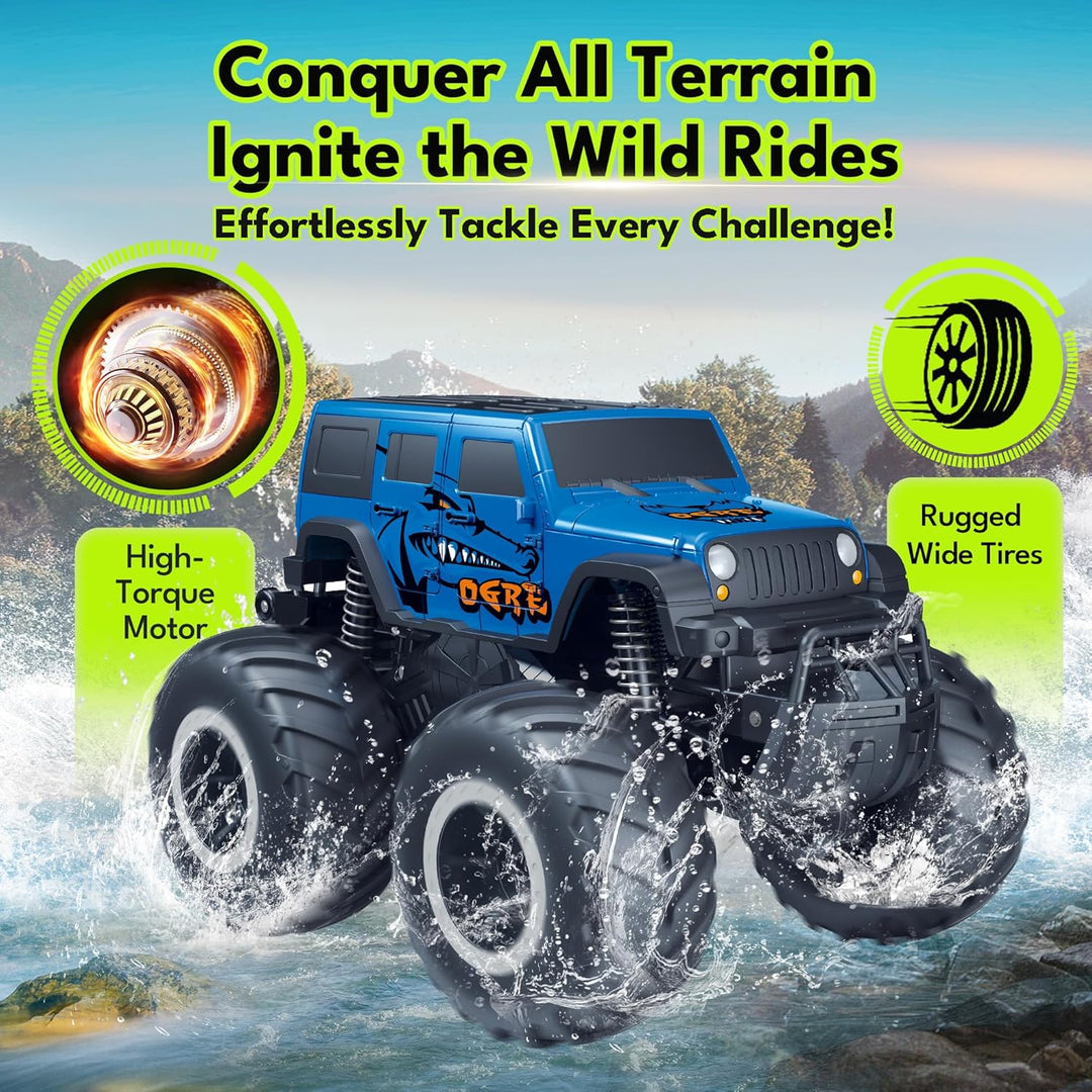 Threeking 1:16 Impermeable Monster Truck SUV Juguetes RC Cars Contr...