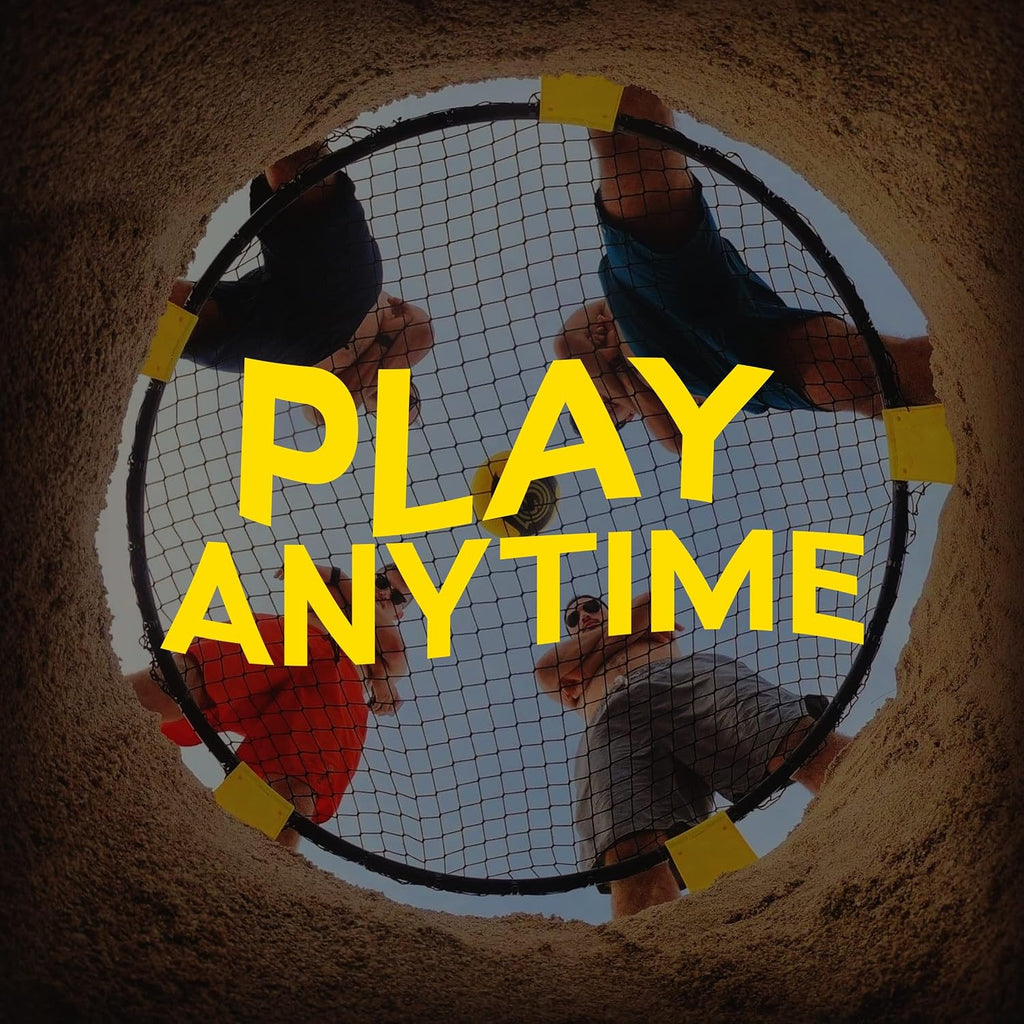 Spikeball El kit original de 1 pelota - Juego de juegos al aire libre, patio y camping - Incluye pelota, red, bolsa con cordón y libro de reglas