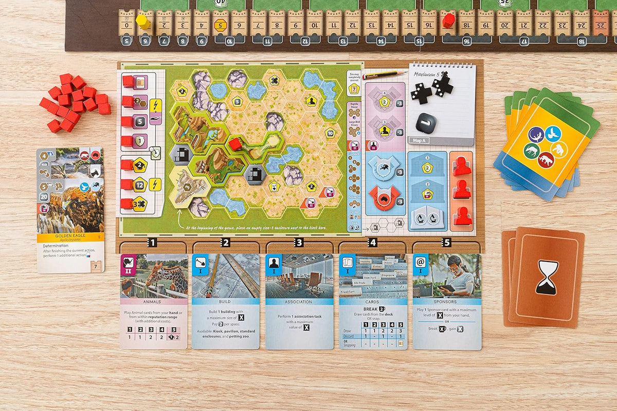 Capstone Games Juego de mesa de estrategia de gestión del zoológico Ark
