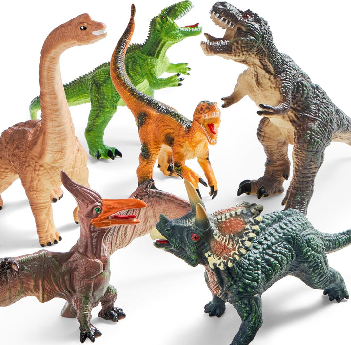JOYIN Juguetes de dinosaurio grandes para niños pequeños 6